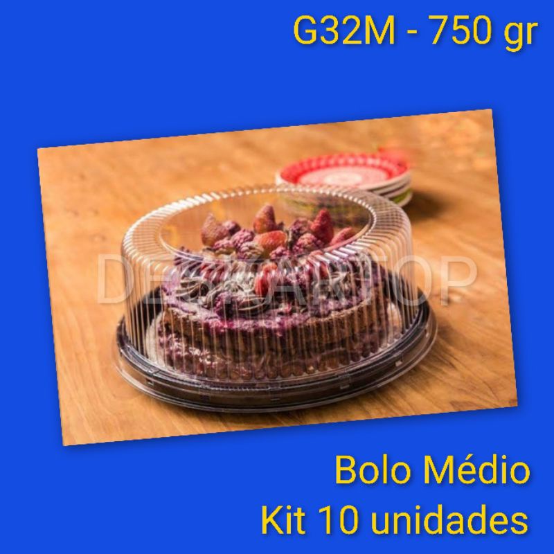 5 ou 10 Unidades G32MM Embalagens Bolos Tampas Médias ou Tortas