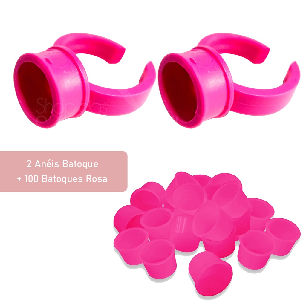 Anel Batoque Descart Vel Micropigmenta O Rosa Batoques Shopee