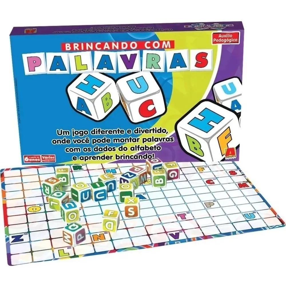 Jogo De Tabuleiro Infantil Brincando Palavras Did Tico Escolar