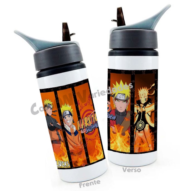 Garrafa Squeeze Personalizada Naruto Branca Semi T Rmica Ml Shopee