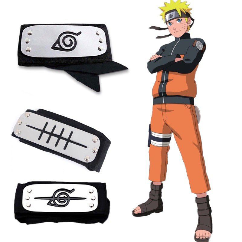 Bandana Naruto Faixa Akatsuki Vila Da Folha Ninja Anime Cosplay