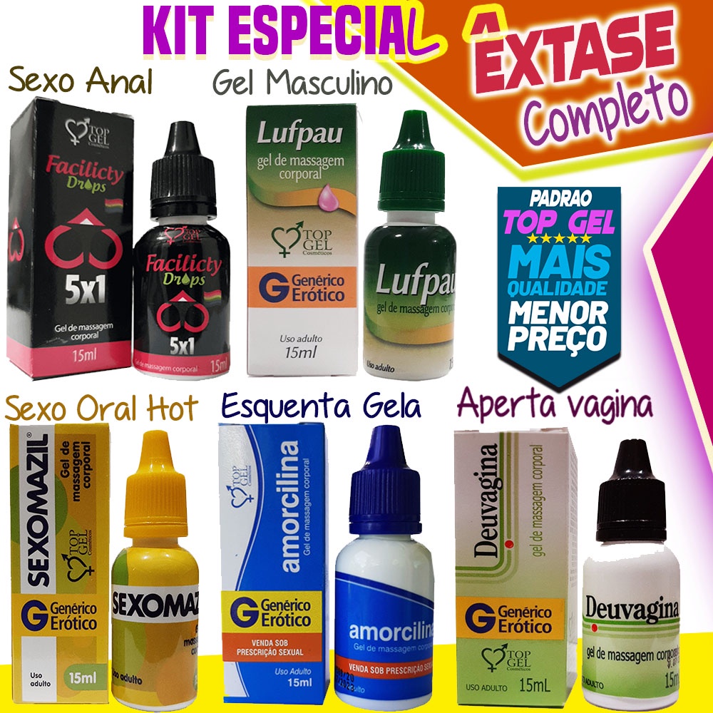 Kit Extase Sex Shop Produtos Picantes Er Ticos Top Gel Sexy