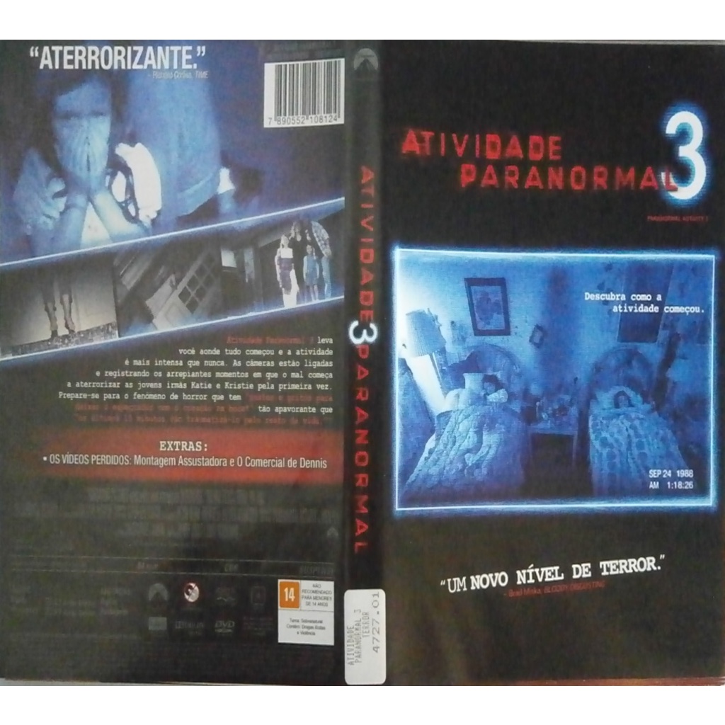 Atividade Paranormal Dvd Original Shopee Brasil