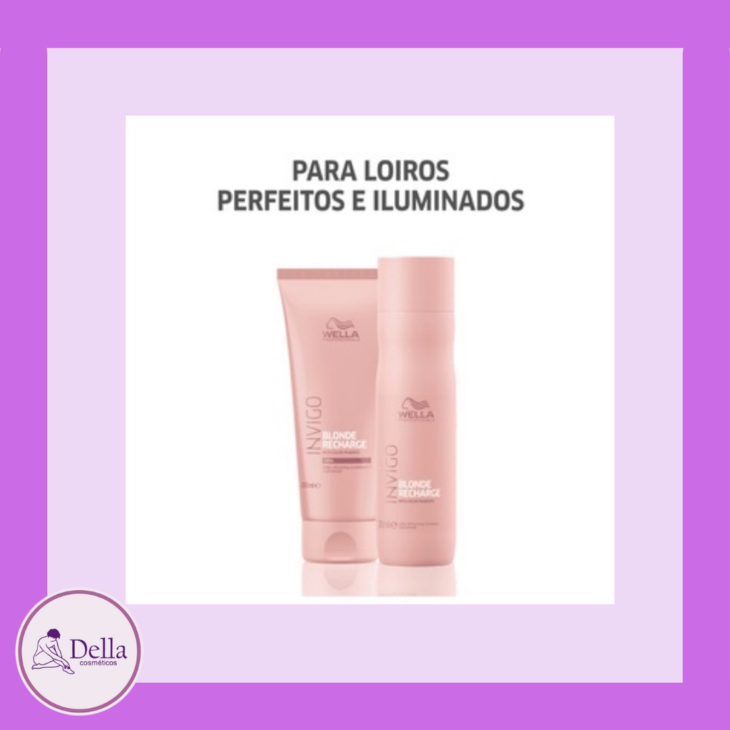 Kit Wella Professionals Invigo Blonde Recharge Tratamento