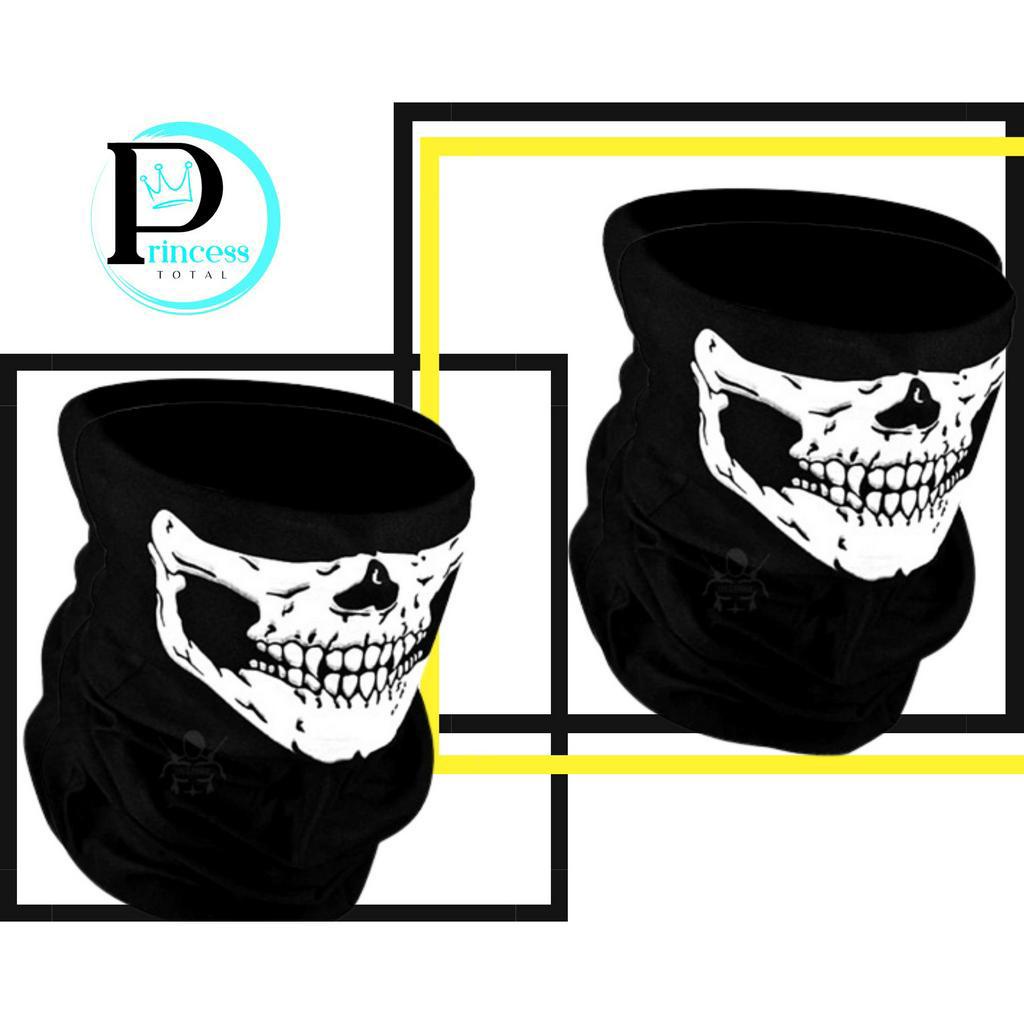 2 Unid Balaclava Caveira Gorro Bandana Touca Ninja Mascara Caveira