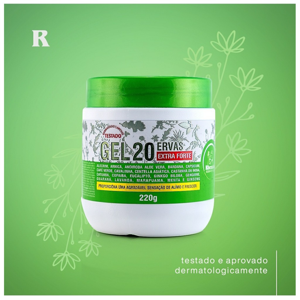 Gel 20 Ervas Extra Forte 200g Shopee Brasil