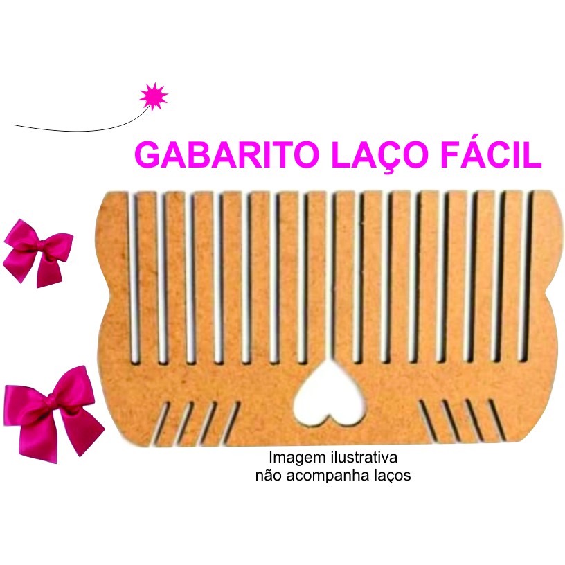 Gabarito Laço Fácil Em Mdf 6mm Shopee Brasil