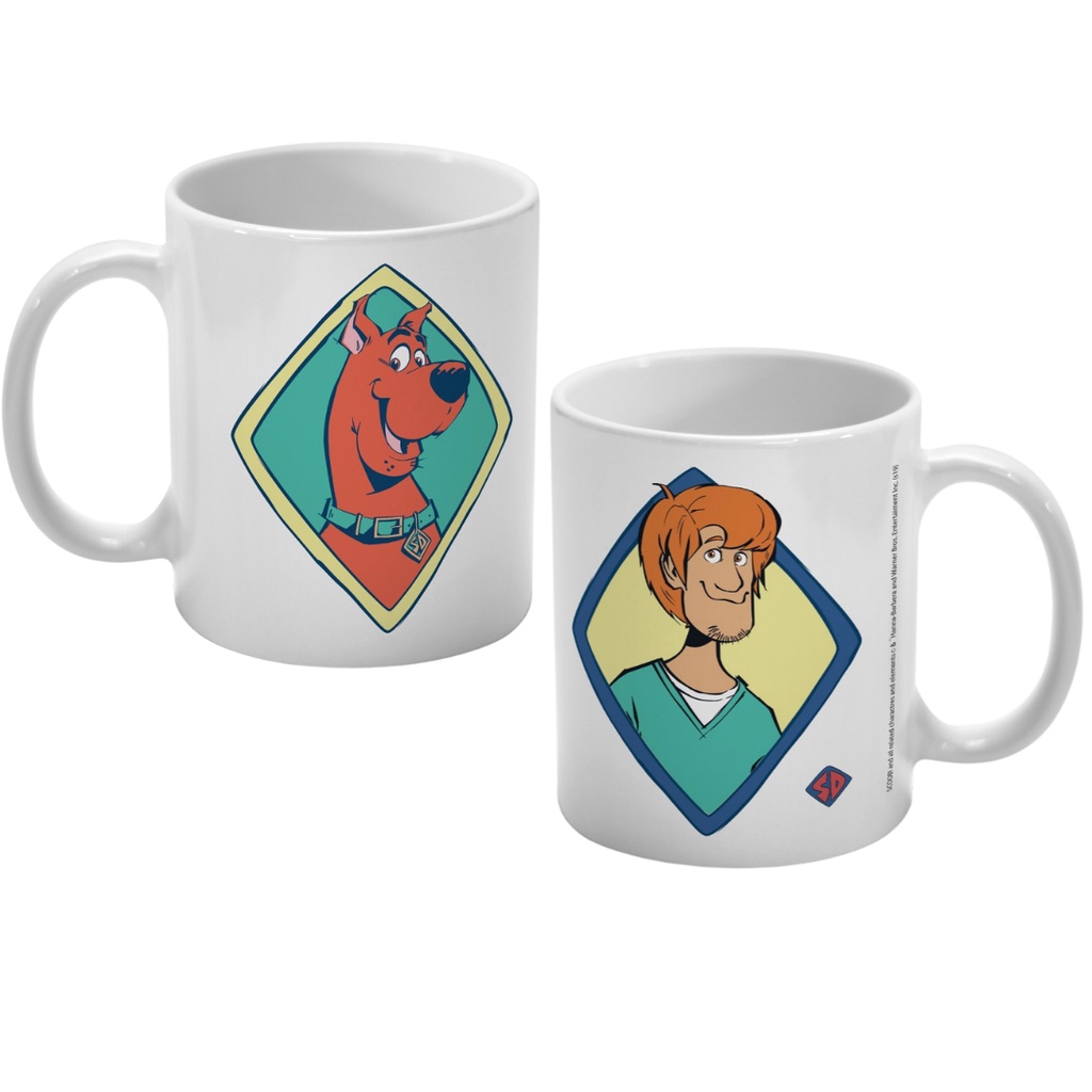 Caneca Scooby Doo E Salsicha Personagens 300ml Em Porcelana Shopee Brasil