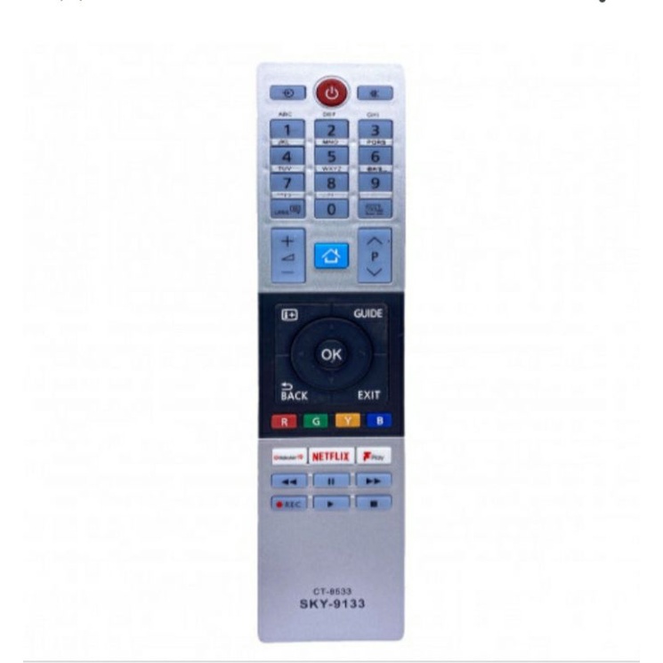 Controle Remoto Tv Semp Toshiba Smart 4K 9133 Netflix Rakuten 9133 Ct