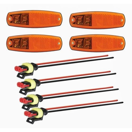 Kit Lanterna Lateral Onibus Marcopolo Volare Led Vts Shopee Brasil