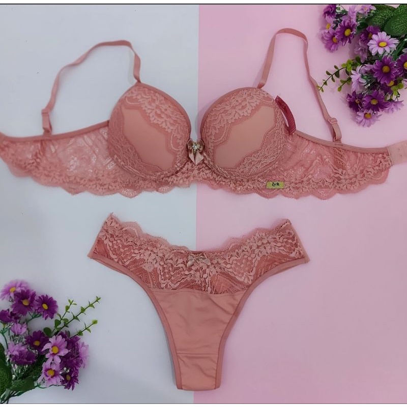 Kit Conjunto Lingerie Linha Luxo Shopee Brasil