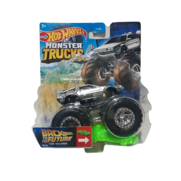 Hot Wheels Monster Trucks Back To The Future Time Machine Shopee Brasil