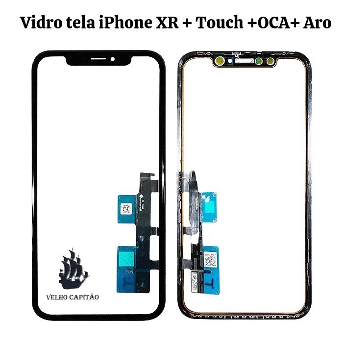 VIDRO TELA FRONTAL IPHONE XR C TOUCH PARA RECUPERA TELA DA CELULAR