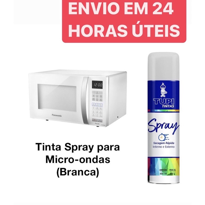 Tinta Spray Para Microondas Interna E Externa Ml At Branco Fosco