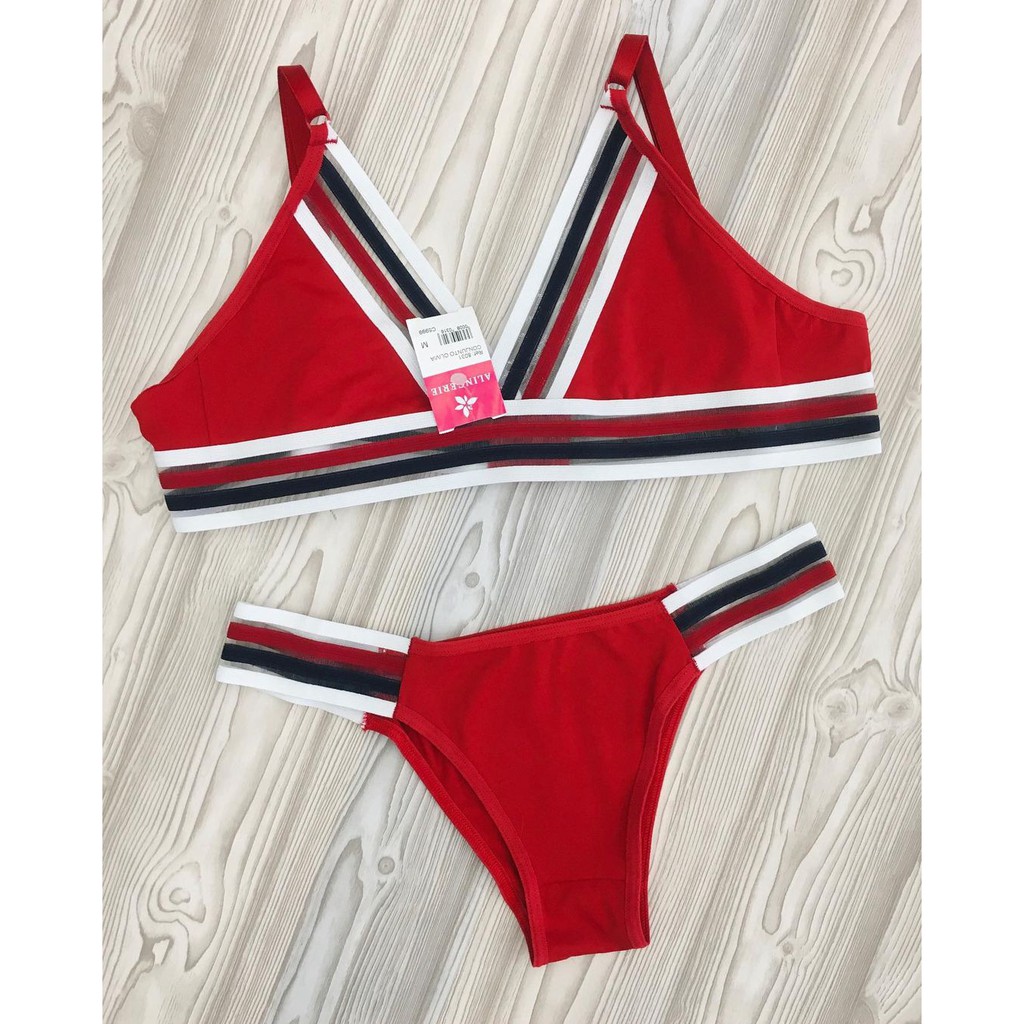 Conjunto Lingerie Sem Bojo Elastico Calcinha E Sutia Modelo