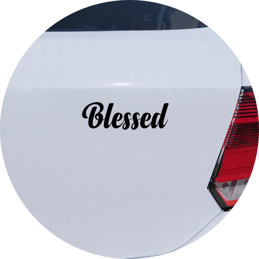 Adesivo de Carro Blessed Abençoado Shopee Brasil