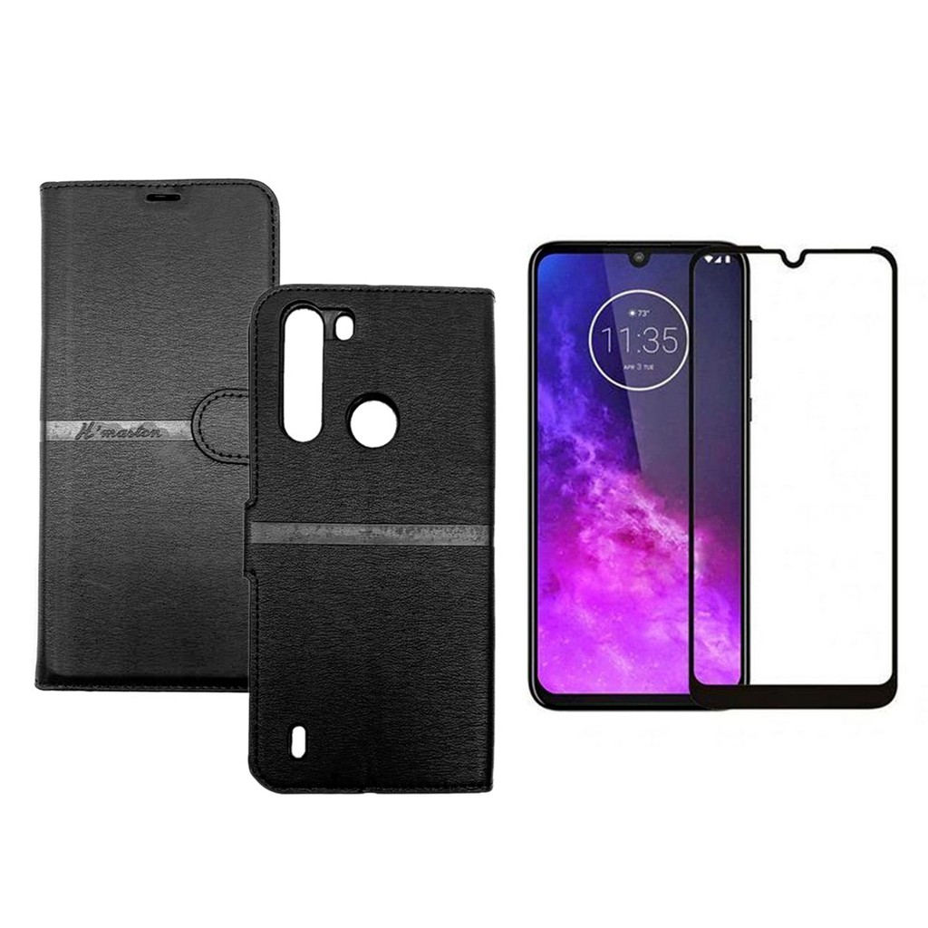 Capa Capinha Carteira Couro Motorola Moto One Fusion Pel Cula De