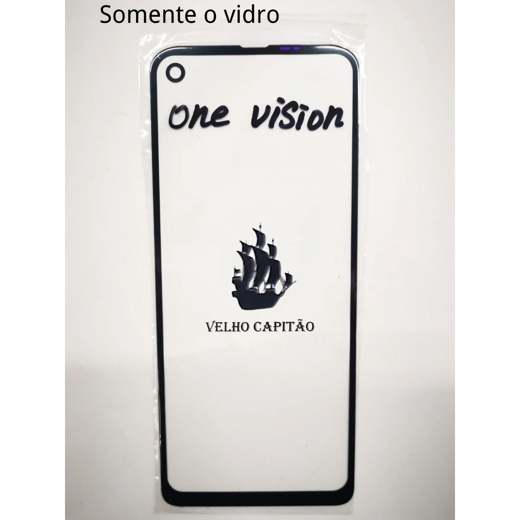 Vidro Frontal Da Tela Celular Motorola One Vision Somente O Vidro Para