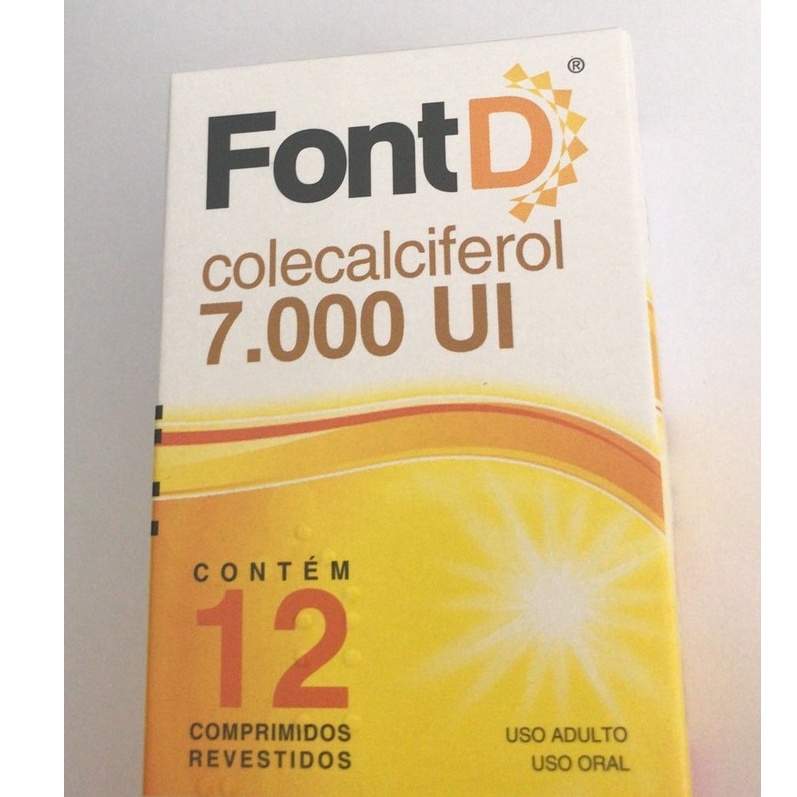 Vitamina D Colecalciferol Font D 7000UI Shopee Brasil