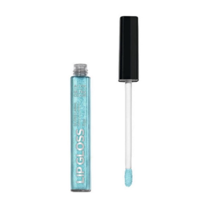 Ultra Color Gloss Brilho Labial Azul Avon Holo Shine Azul Nude Glow