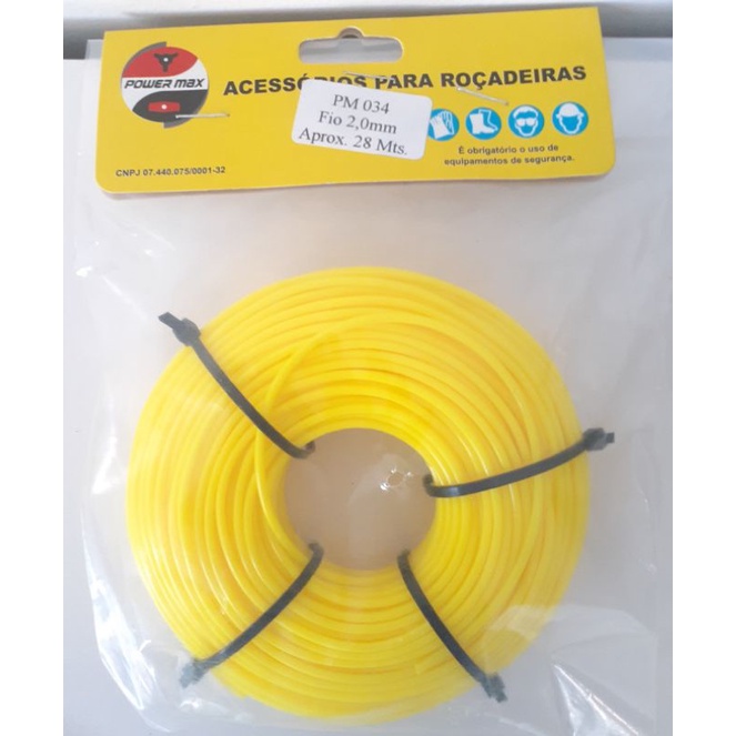 Fio De Nylon 2 0mm Aparador De Grama Tramontina Trapp AP1500T Shopee