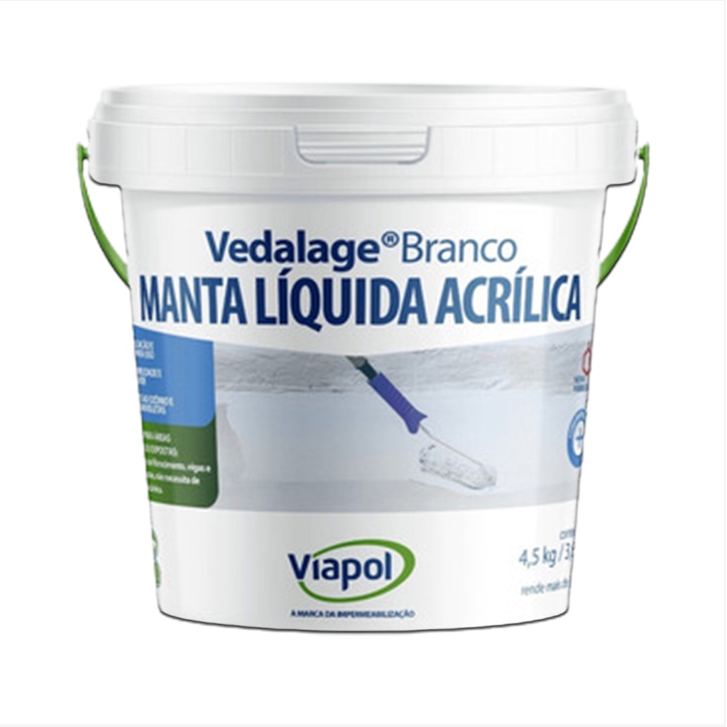 Manta Liquida Acr Lica Vedalage Branco Kg Viapol Shopee Brasil