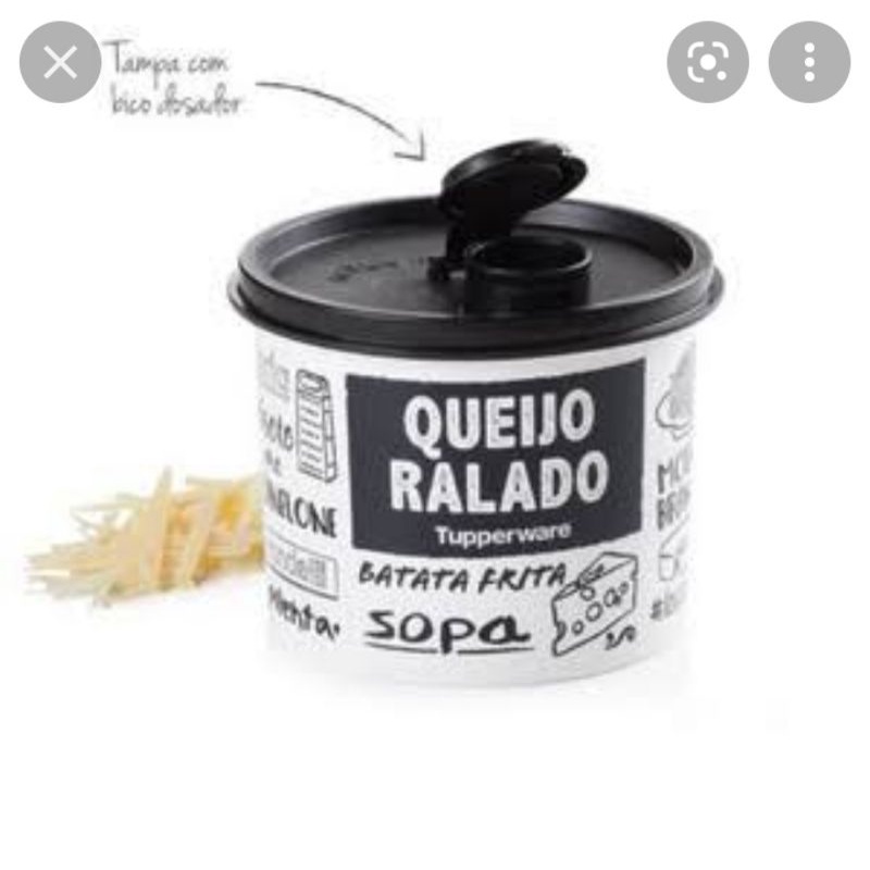 Redondinha Queijo Ralado PB 500 Ml Tupperware Shopee Brasil