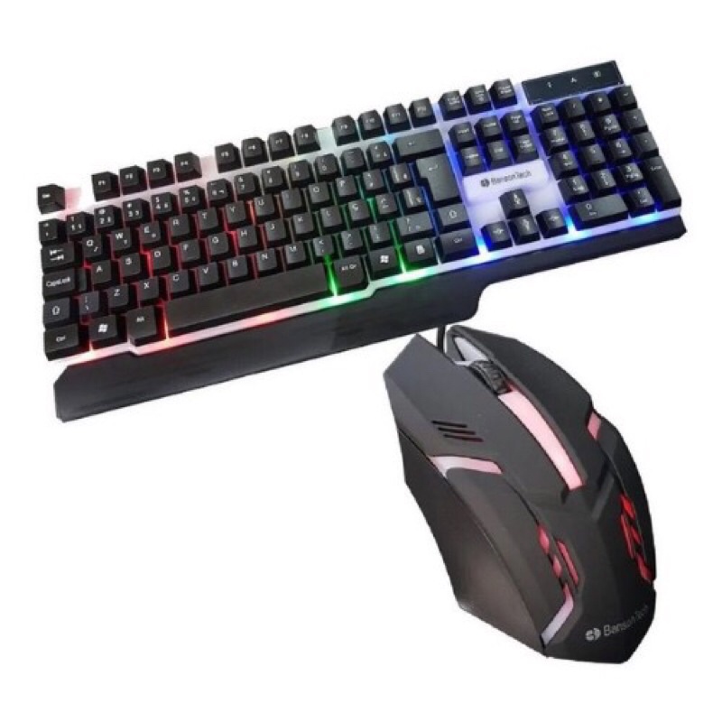 Kit Teclado Mouse Gamer Banson Techc Bs Iluminado Usb Shopee Brasil