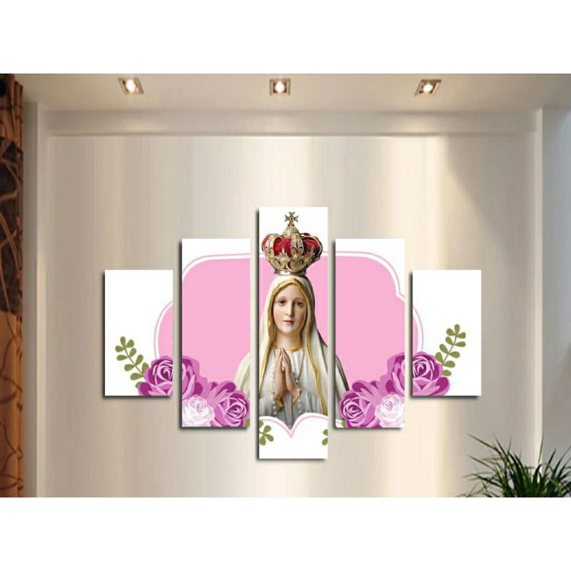 Quadro Decorativo Nossa Senhora De F Tima Quarto Sala Shopee