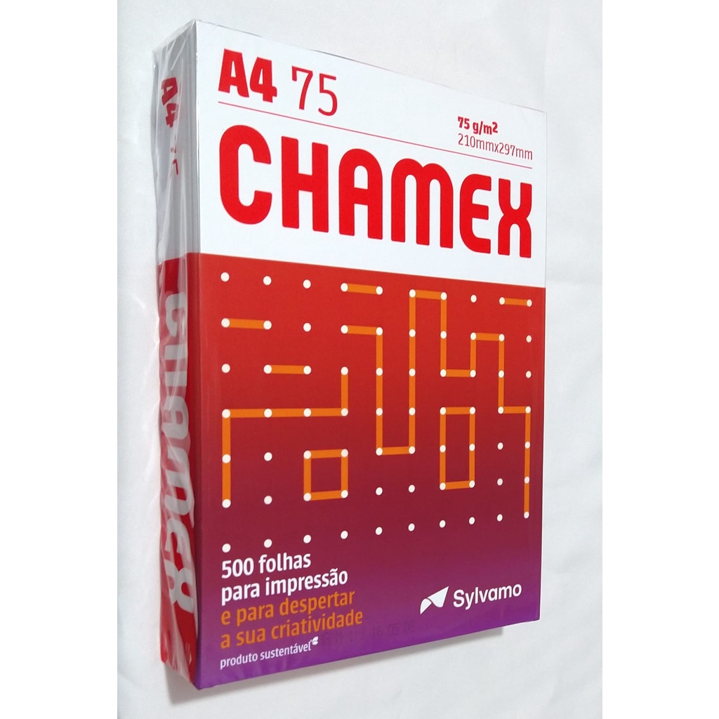 Papel Sulfite Chamex A G Kit C Folhas Resmas Shopee