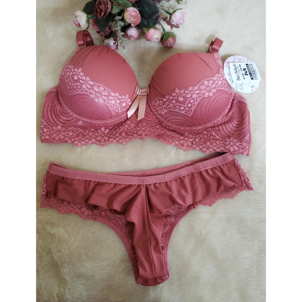 Kit 10 Conjuntos Lingerie Luxo Lingerie Shopee Brasil