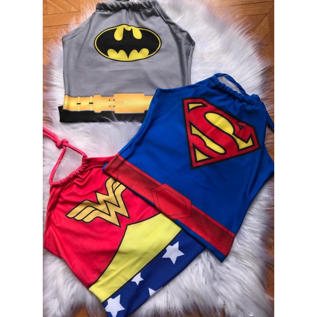 Body Carnaval Super Heróis Mulher Maravilha Super homem Batman Shopee