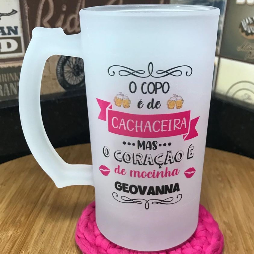 Kit Canecas Personalizadas Chopp Cerveja O Copo De Cachaceira