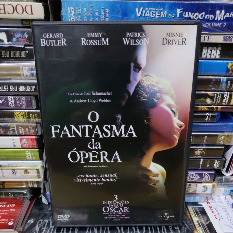 O Fantasma Da Opera Em Dvd M Shopee Brasil