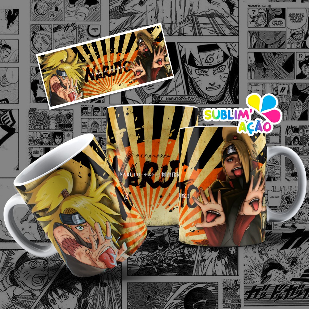 Caneca Personalizada Anime Naruto Shippuden Deidara 325ml Shopee Brasil