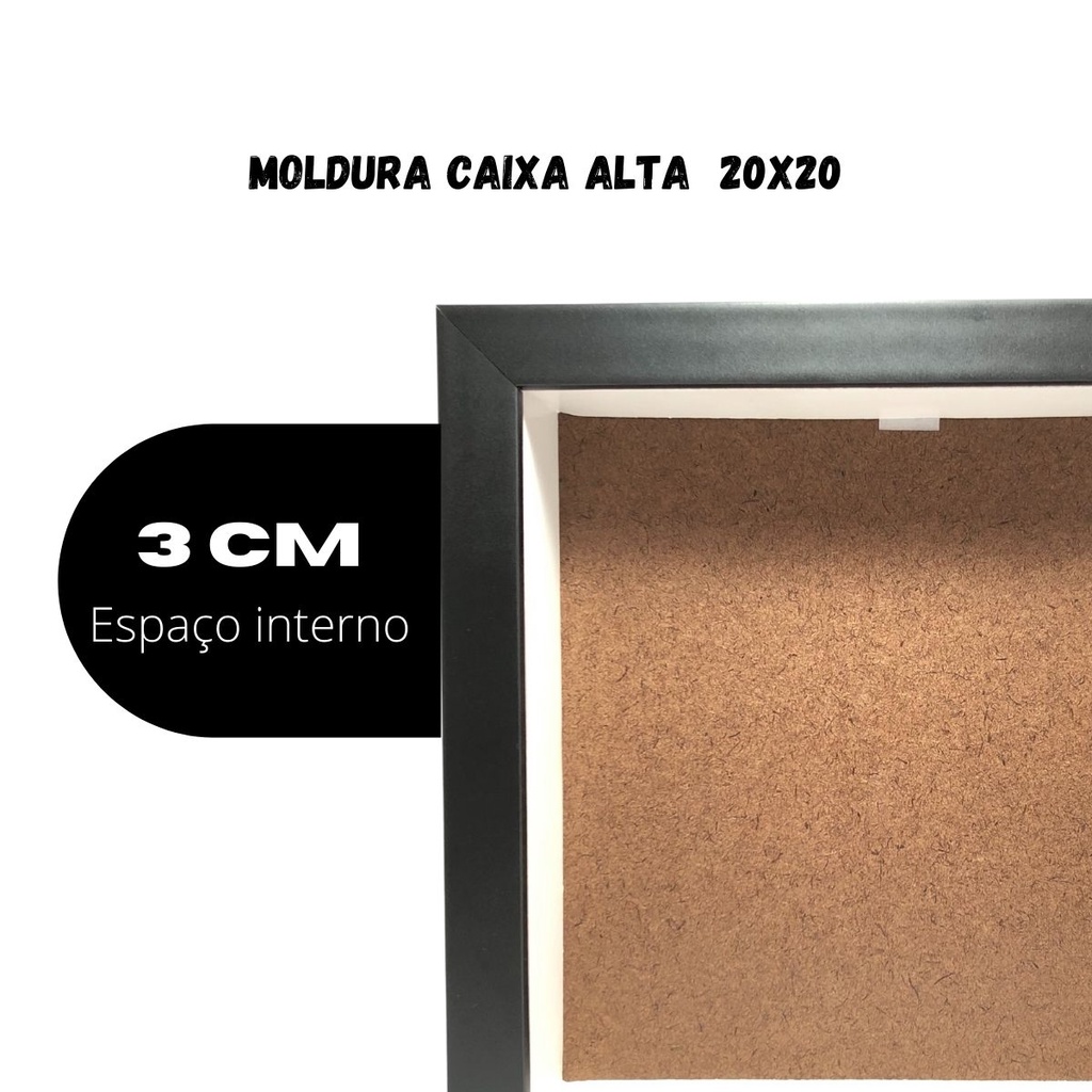 Moldura Caixa Alta 20x20 3cm De Profundidade Shopee Brasil