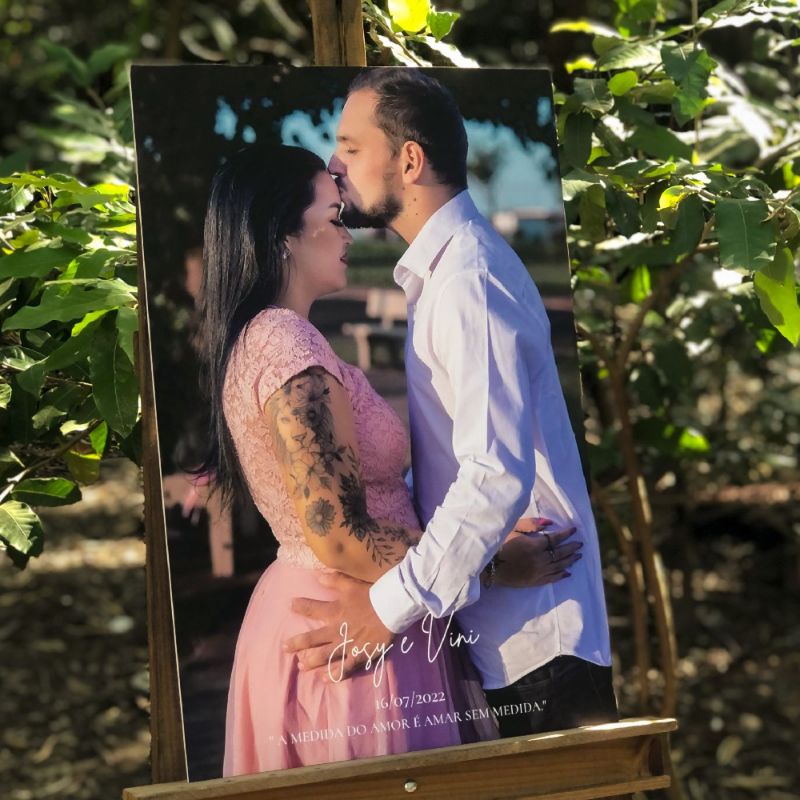 Quadro Decorativo Para Casamento Personalizada Sua Foto Shopee Brasil