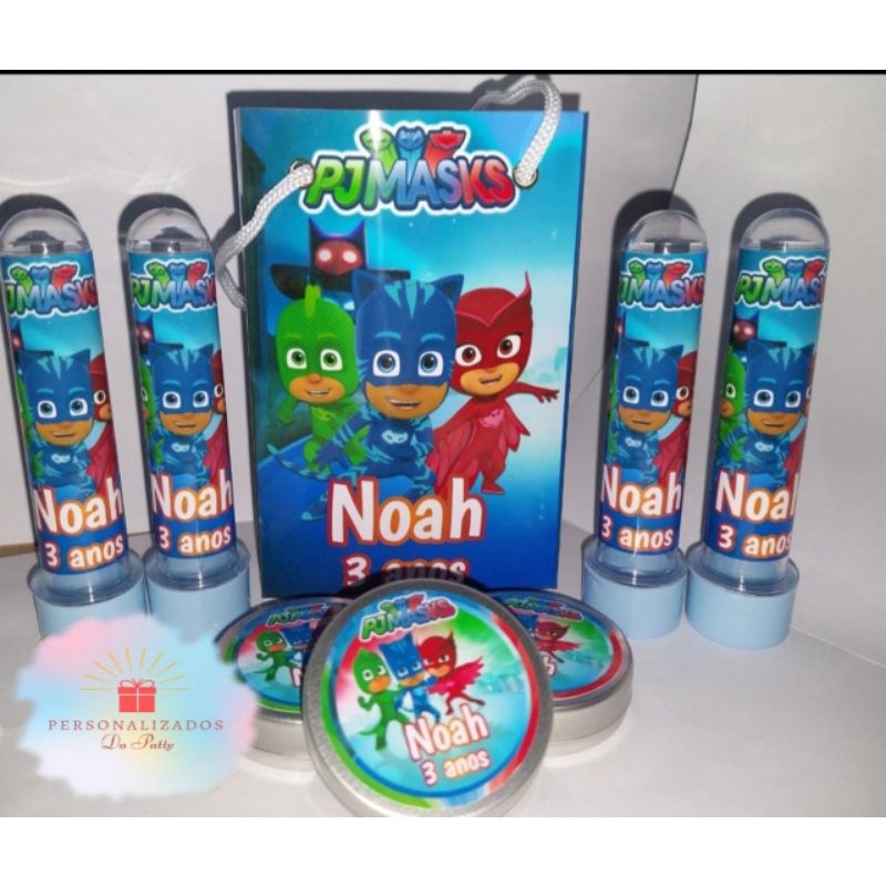 Itens Kit Festa Pj Masks Fazemos Qualquer Tema Shopee Brasil