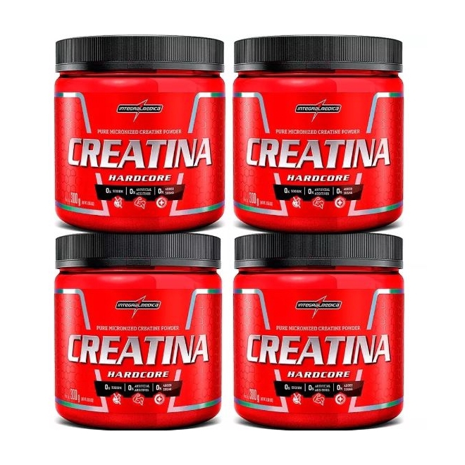 Kit X Creatina Hardcore G Integralmedica Shopee Brasil