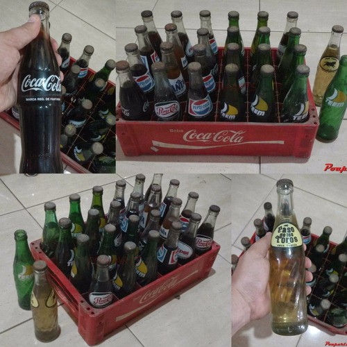 Engradado Pepsi Coca Cola Teem Fanta Antigo Garrafas Cheias Shopee Brasil