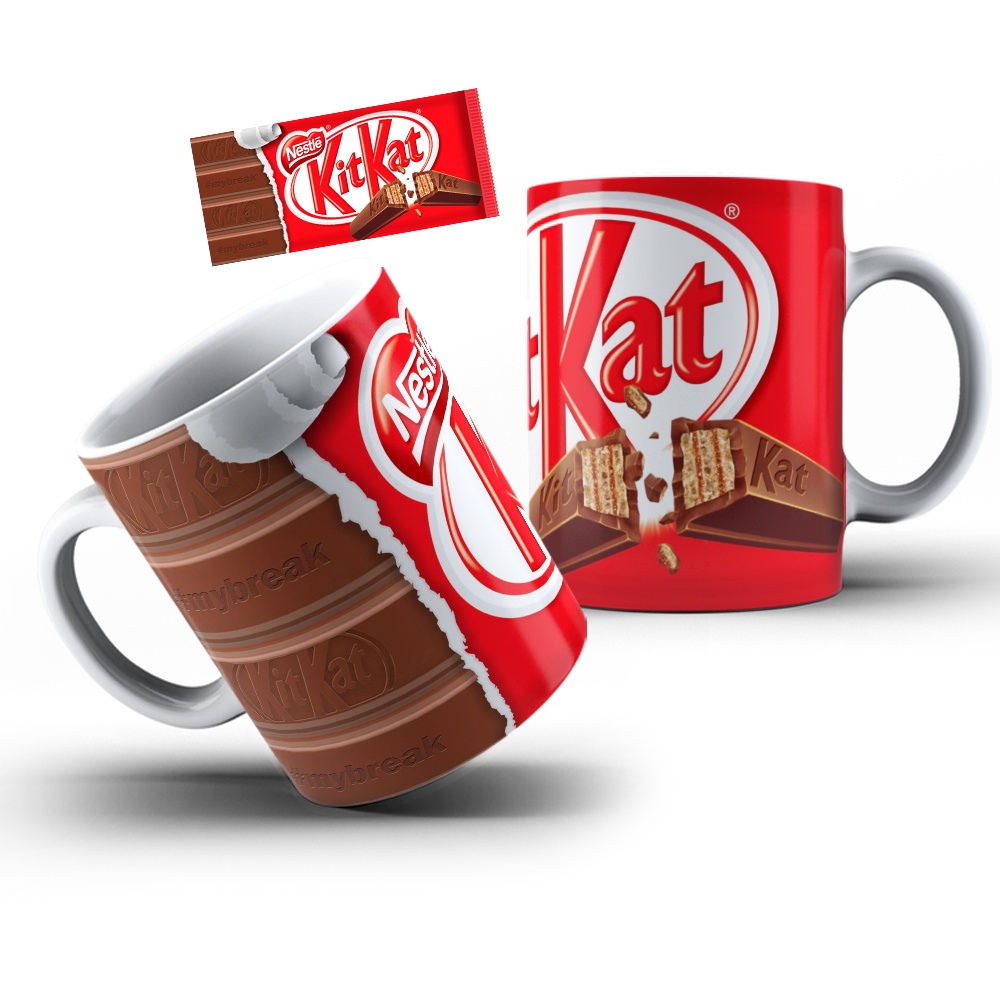 Caneca Personalizada Kit Kat Kit Kero Chocolate Pascoa 2023 Shopee Brasil