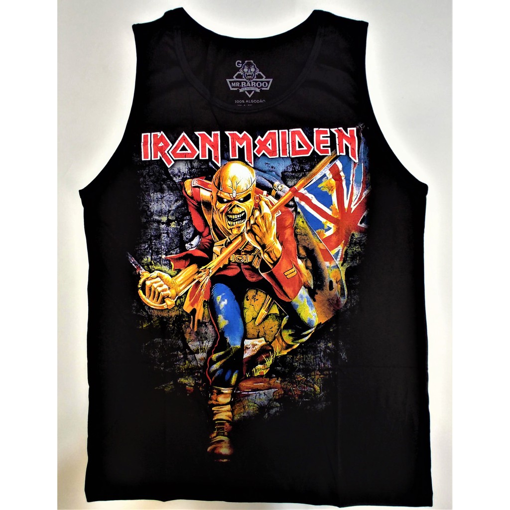 Camiseta Regata Iron Maiden The Trooper 2 Shopee Brasil