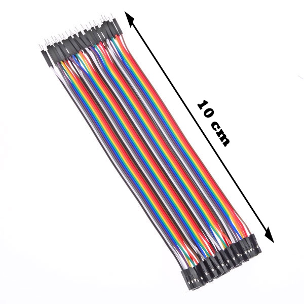 Cabo Wire Jumper 10cm 40 Fio Macho fêmea Protoboard Arduino Shopee Brasil