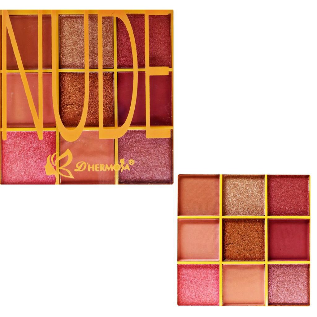 Paleta De Sombra Nude Langmanni 9 Cores Huda Shopee Brasil