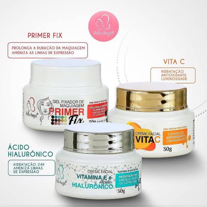 Creme Facial Vitamina C G Belle Angel Hidratante Facial Shopee Brasil