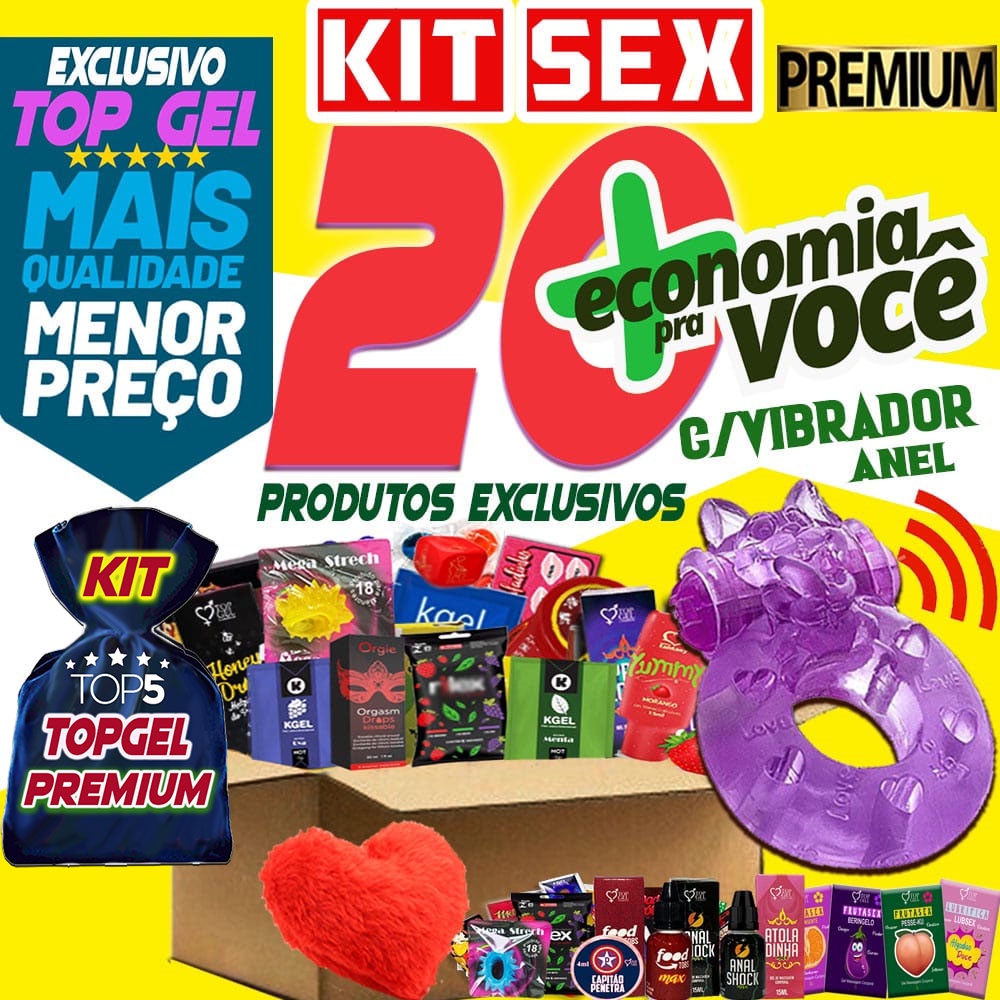 Kit Sex shop 20 Produtos eróticos Vibrador anel sexy Shopee Brasil