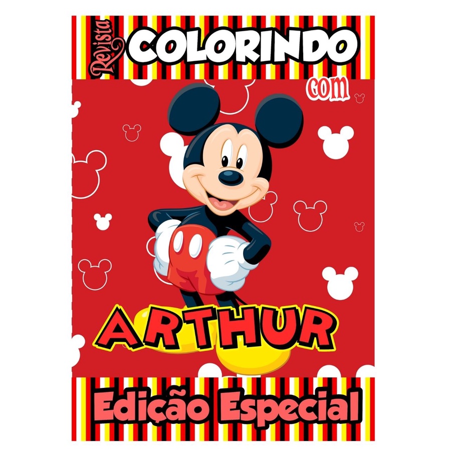 Livros De Colorir Personalizado Revistinha De Colorir Tema