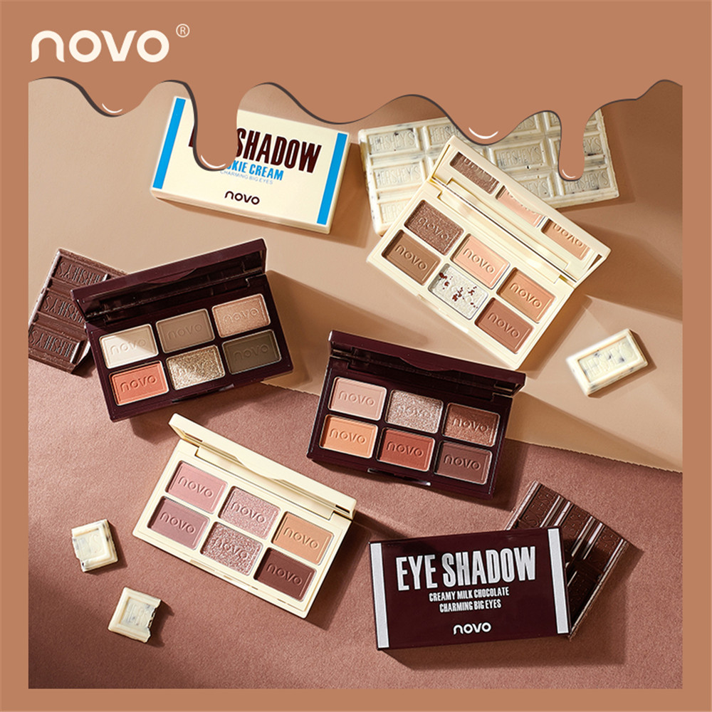 Paleta De Sombras De Chocolate Sedoso Nude Fosco À Prova D