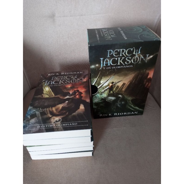 Box Percy Jackson E Os Olimpianos Completo 5 Livros Mais Box