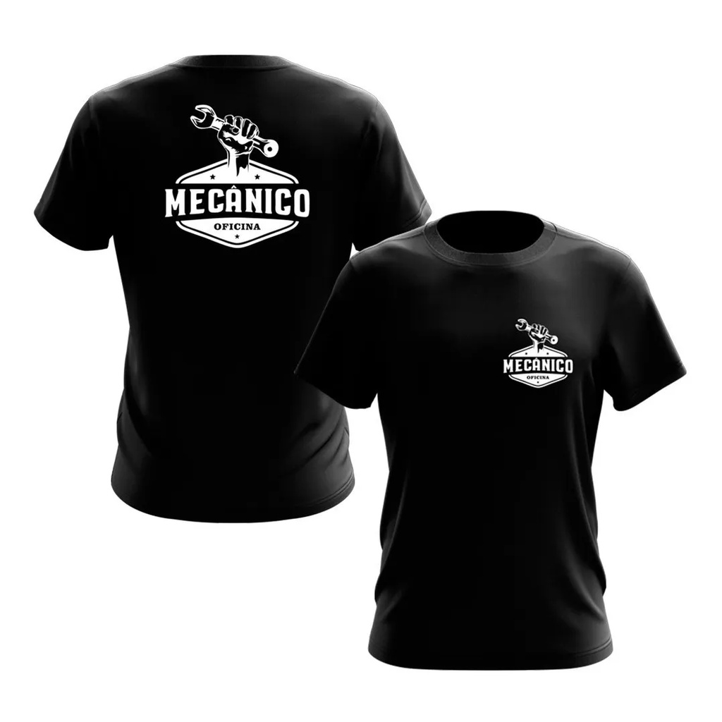 Camiseta Mecânico Mecânica Uniforme Profissional Serviço Camisa